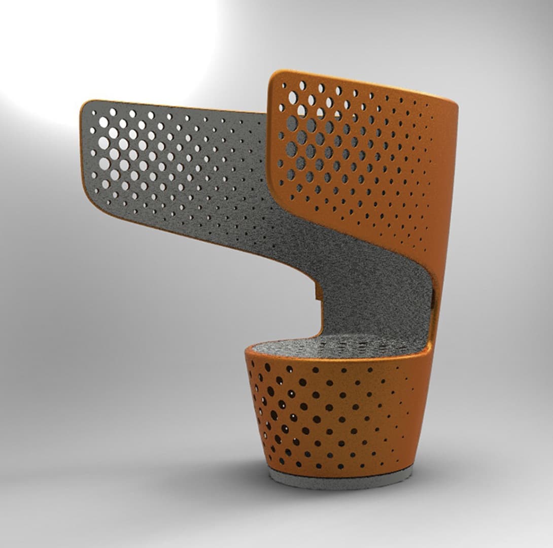 Городское кресло «Спинка», 2050 lab