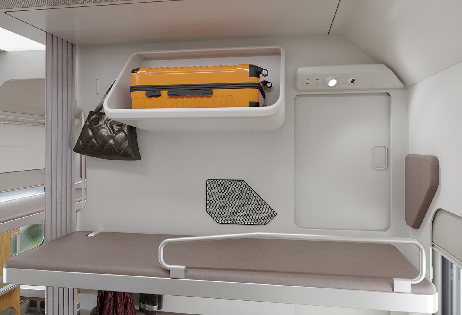 Интерьер модульного вагона, 2050 lab