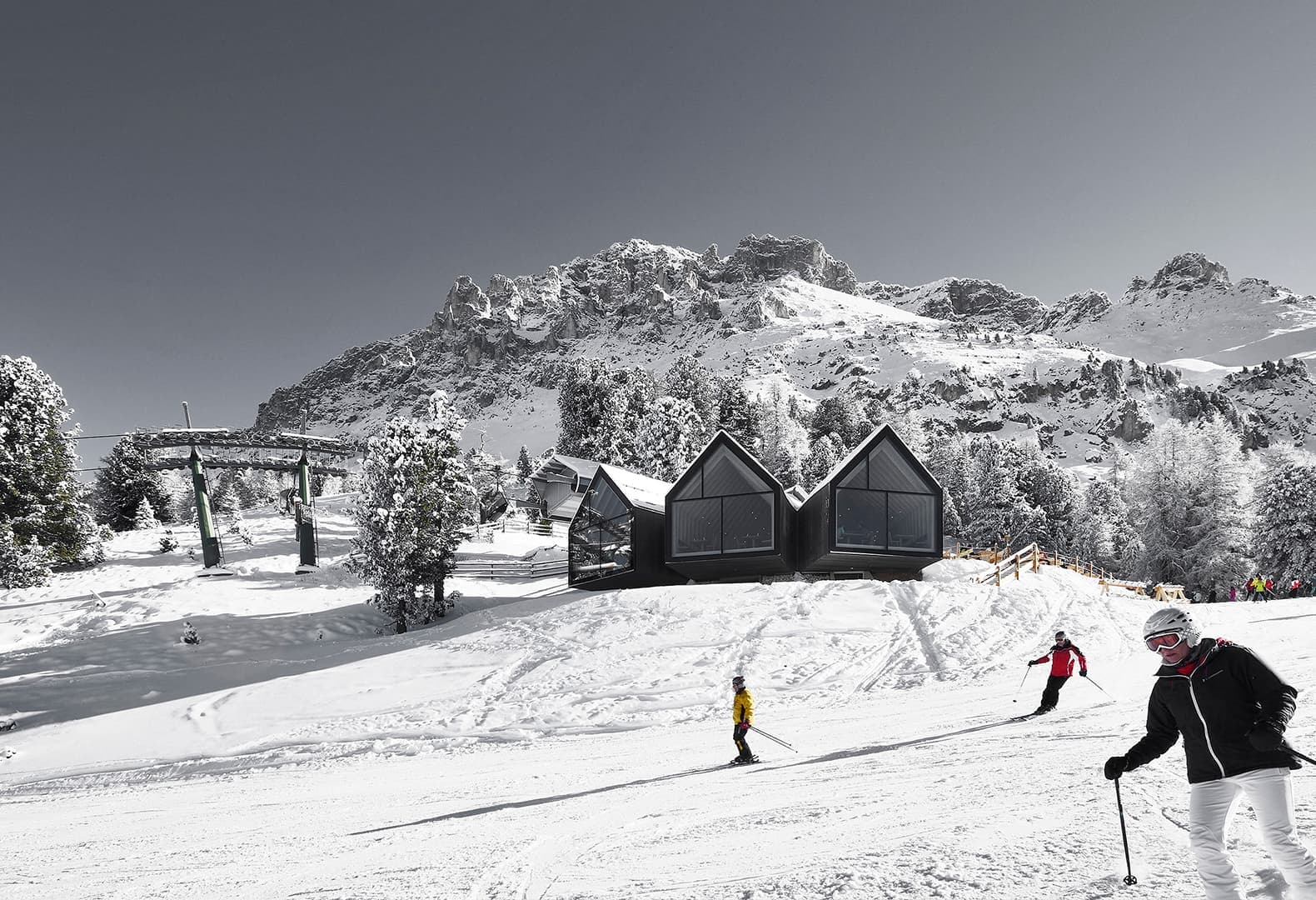 OBERHOLZ MOUNTAIN HUT. Фото: Oskar Da Riz, Jens Rüßmann