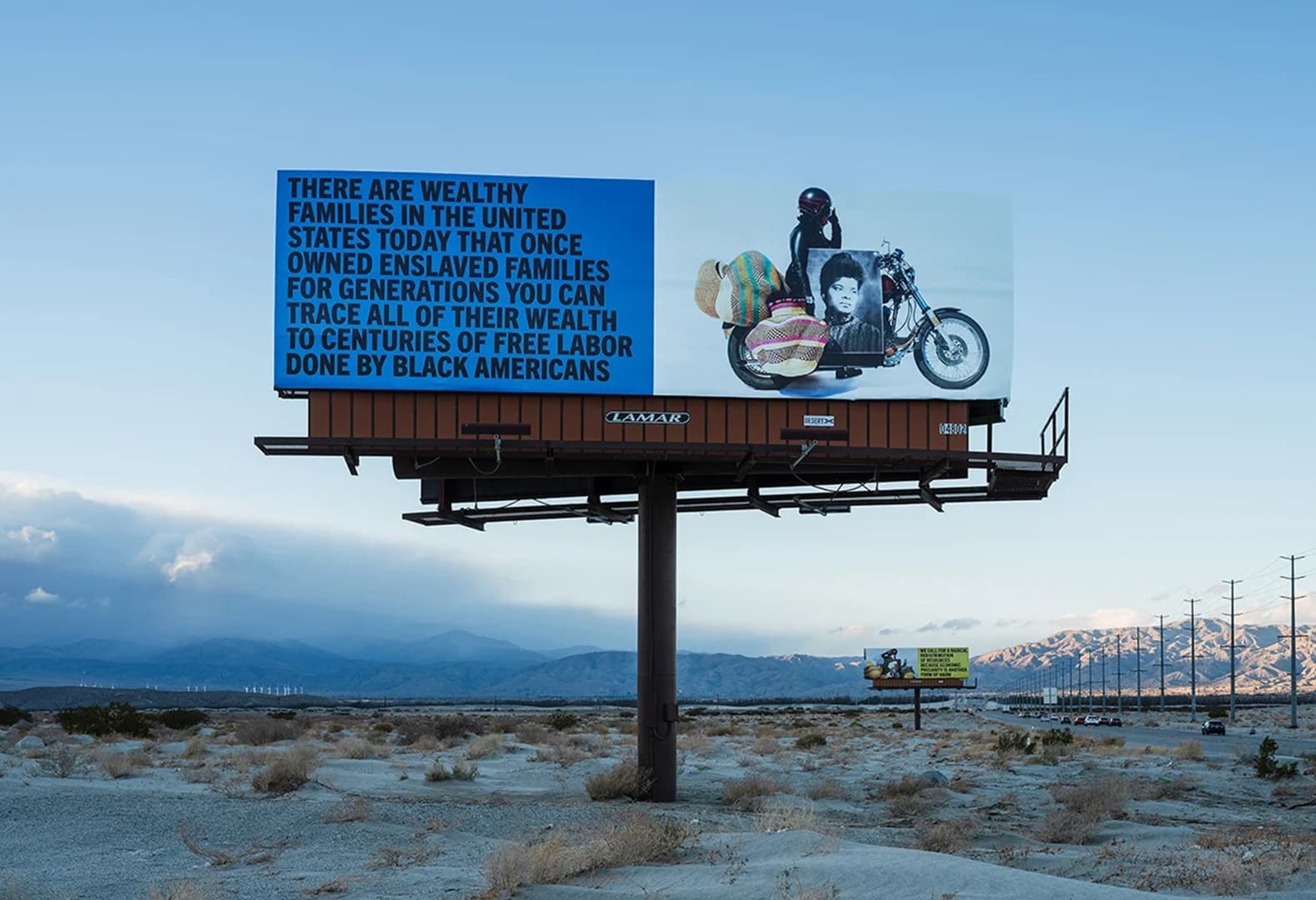 Desert X 2021. Xaviera Simmons, Because You Know Ultimately We Will Band A Militia