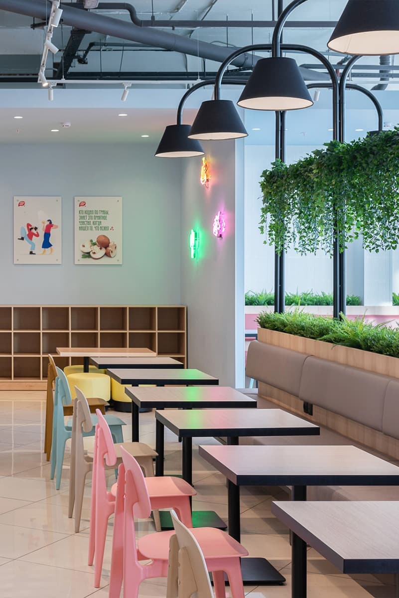 Уютная пиццерия в Екатеринбурге – проект BLOK STUDIO