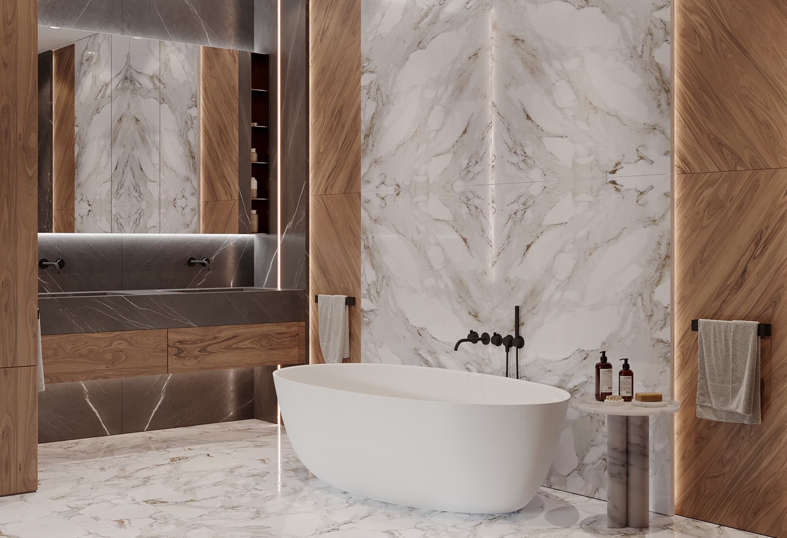 Ванна Eclipse, Antonio Lupi. Квартира в Барвихе. Дизайн: Ab-architects