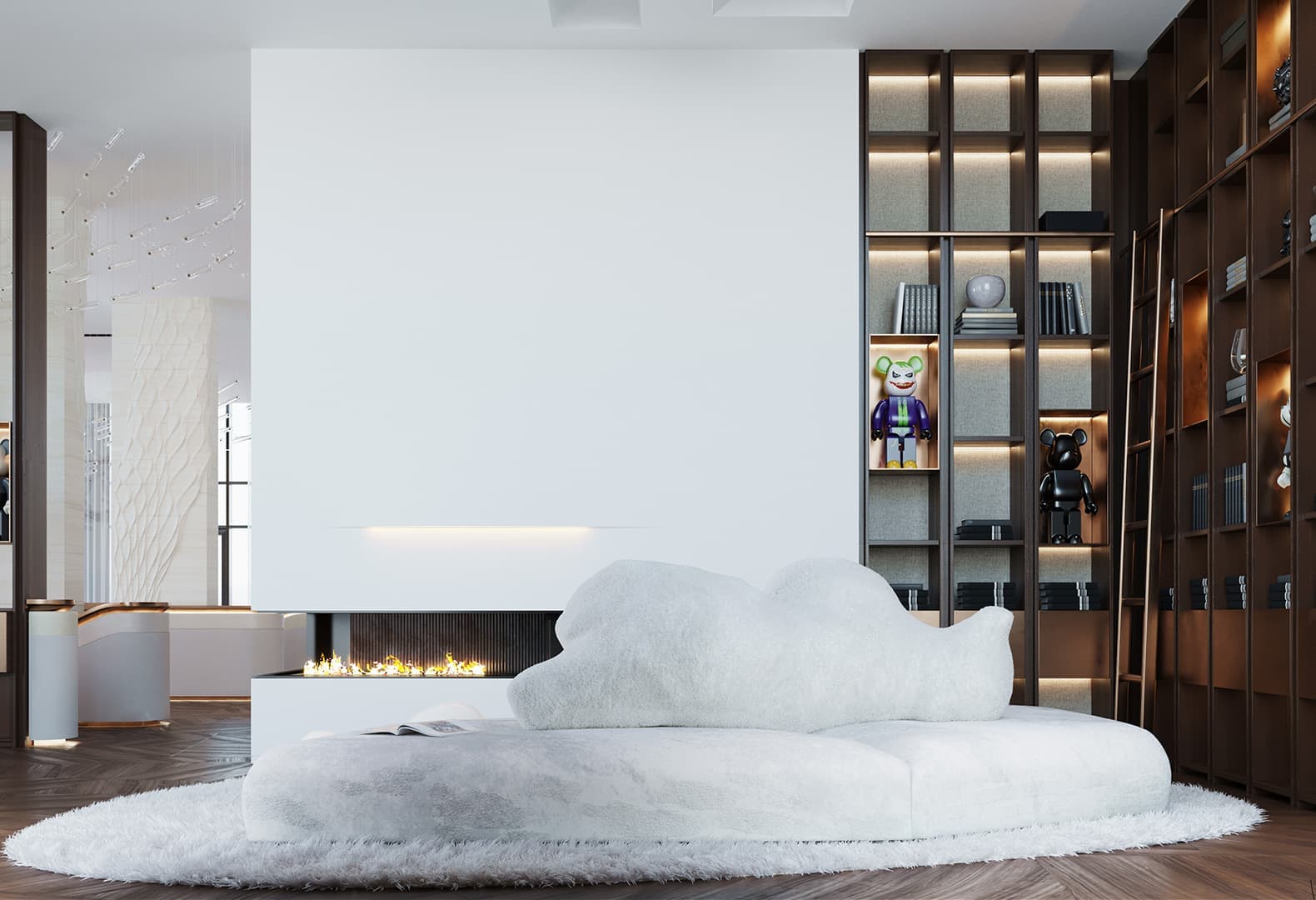 Диван Pack, Edra. Пентхаус Art Place. Дизайн: Ab-architects