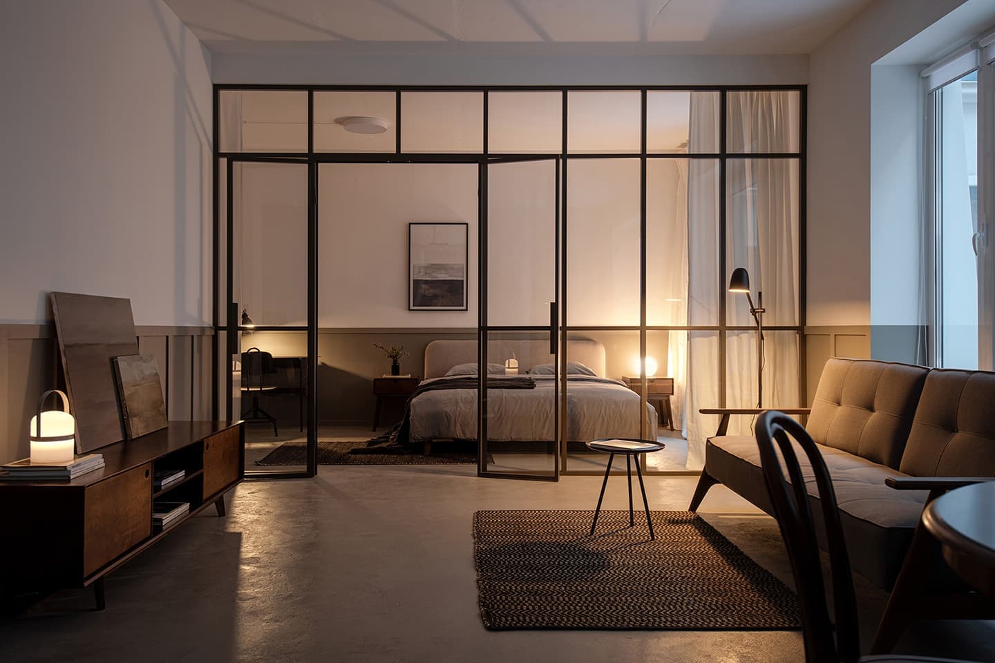 Квартира-студия с тремя функциональными зонами – проект студии INT2