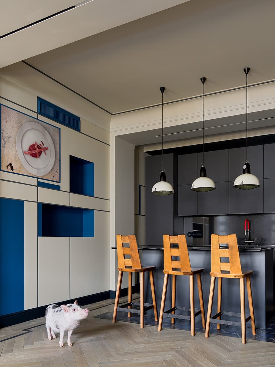 Квартира с авангардными принтами в интерьере – проект студии ONLY design