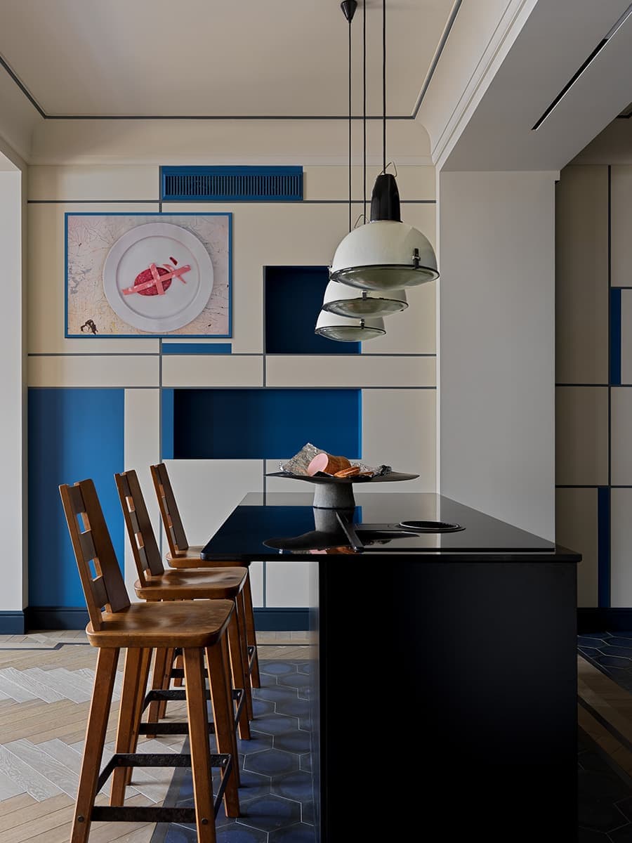 Квартира с авангардными принтами в интерьере – проект студии ONLY design