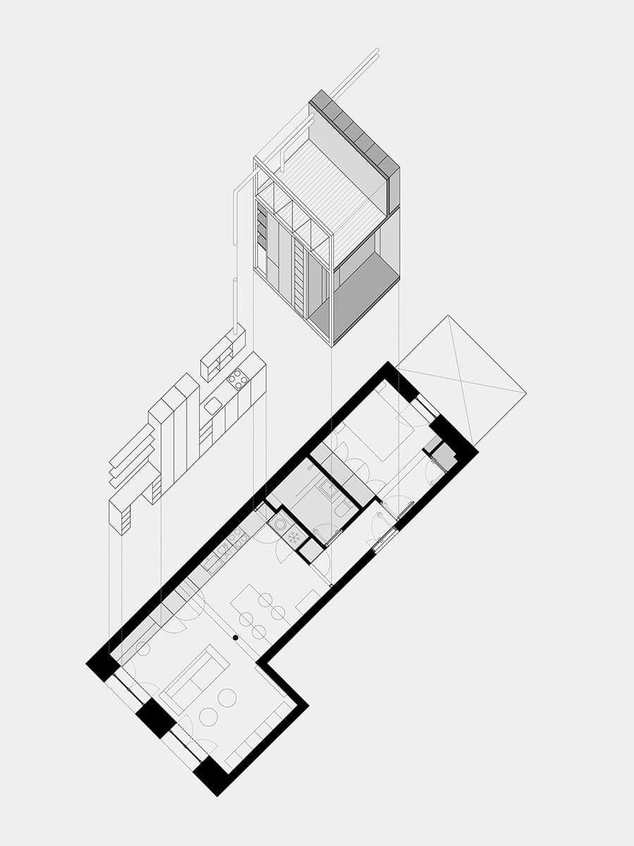Отреставрированная квартира с четырехметровыми потолками – проект студии Iglesias-Hamelin Arquitectos