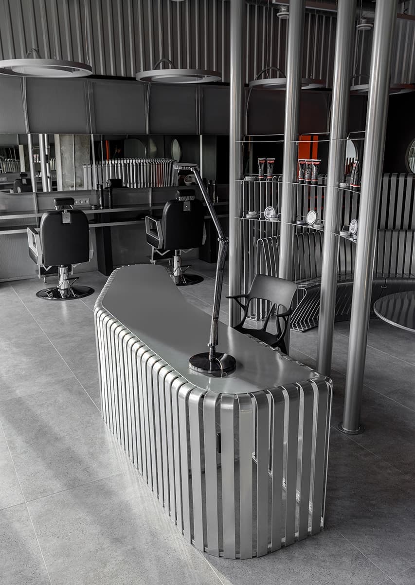 Футуристичная парикмахерская – проект дизайнеров Ольги Яковлевой и Павла Стефанова