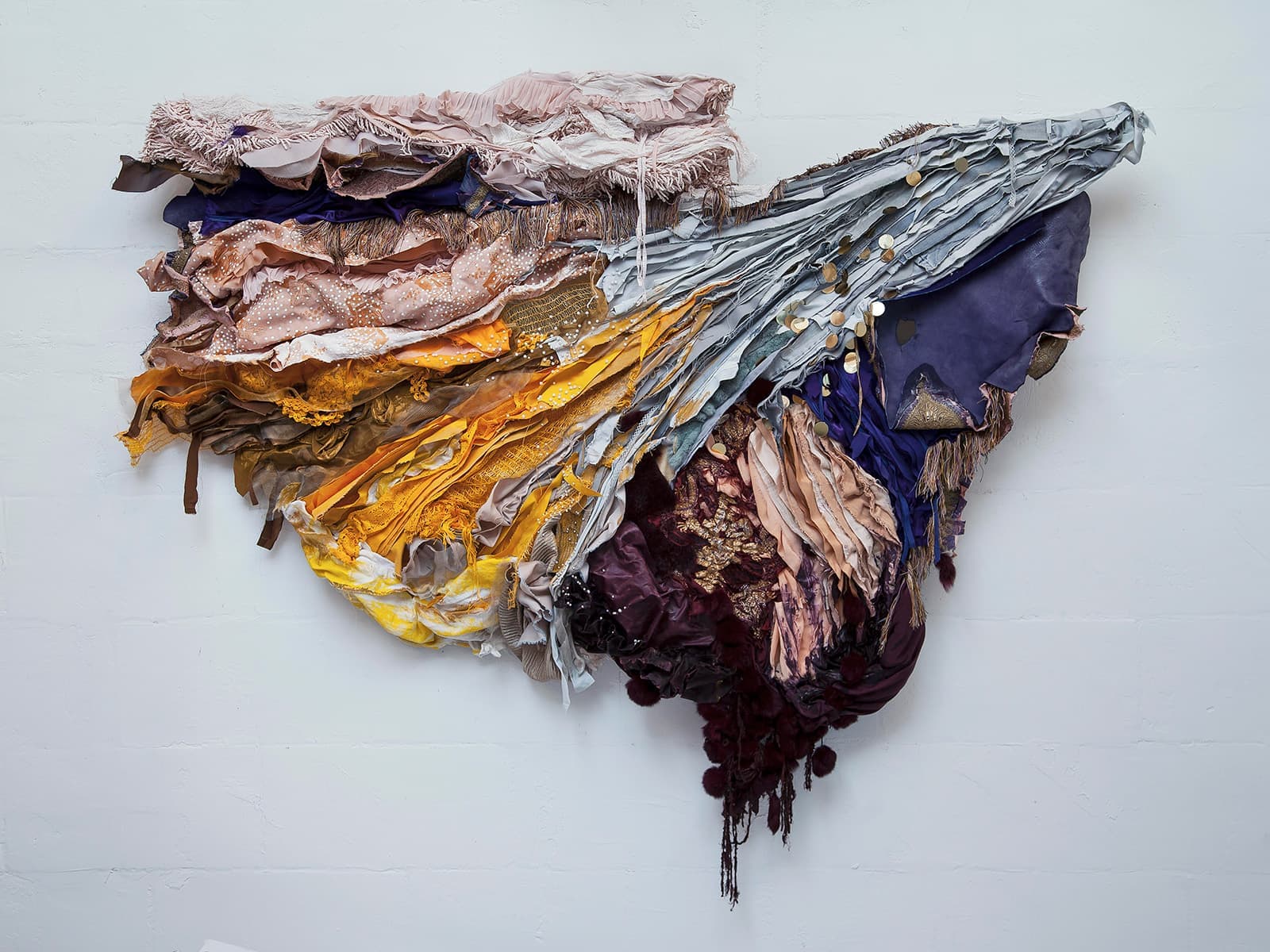 Фемке ван Гемерт, текстильные панно. Фото: Jeroen van der Spek. Стайлинг: Cleo Scheulderman