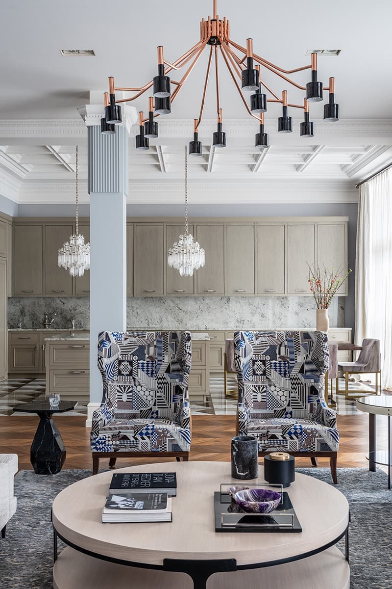 Двухуровневый пентхаус – проект дизайнера Ирины Граве