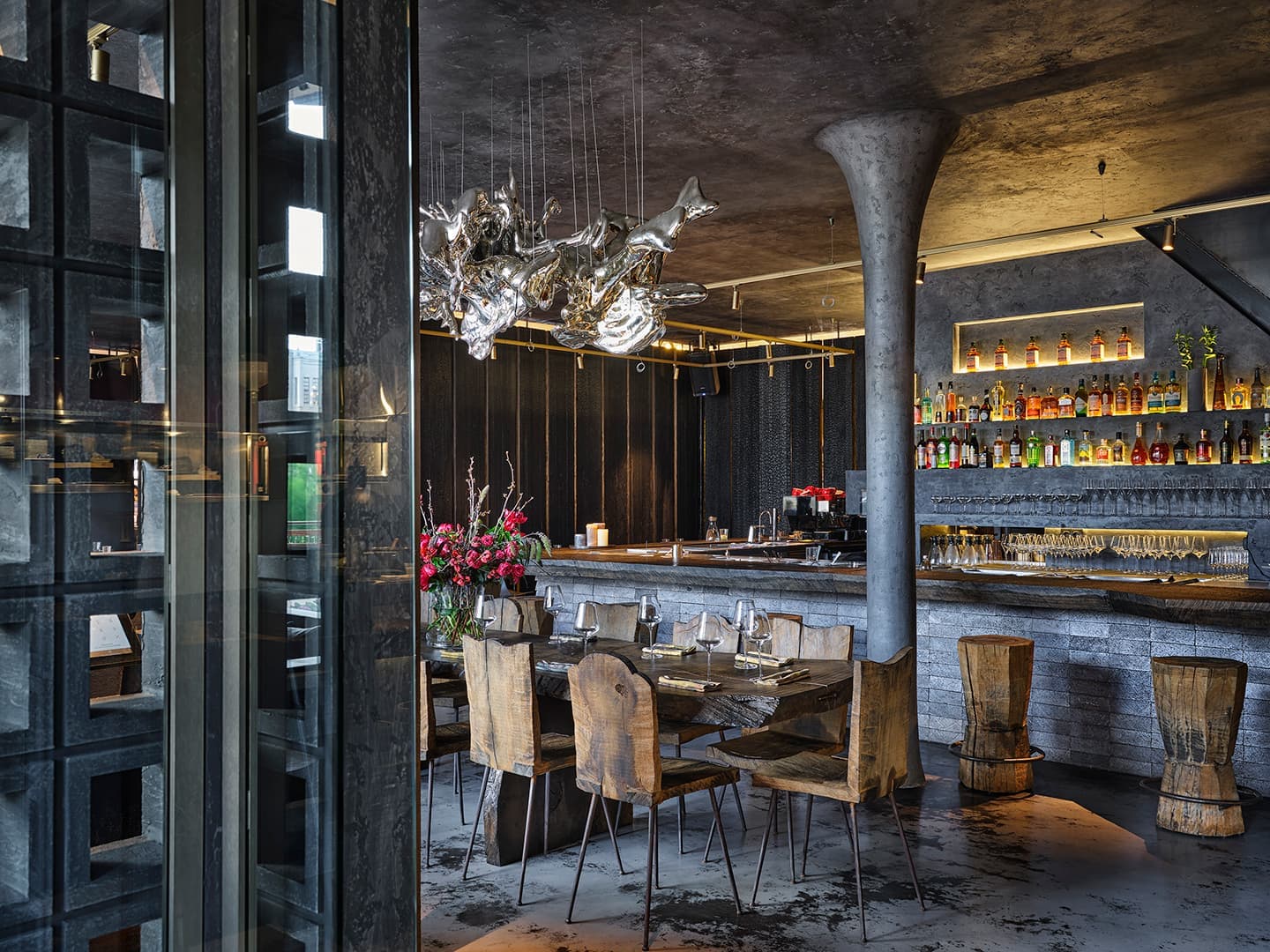 Московский ресторан в стиле ваби-саби – проект бюро NB-Studio