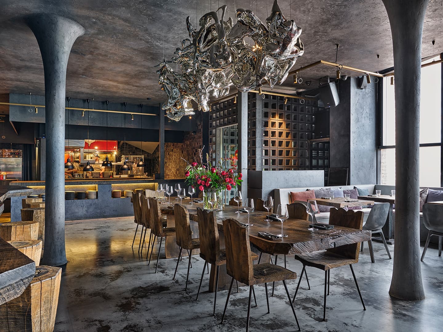 Московский ресторан в стиле ваби-саби – проект бюро NB-Studio