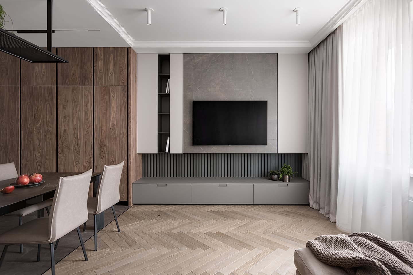 Трехкомнатная квартира в Киеве – проект студии N.Team interior design