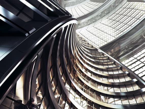 Zaha Hadid Architects строят здание с самым высоким атриумом в мире Zaha Hadid Architects строят здание с самым высоким атриумом в мире
