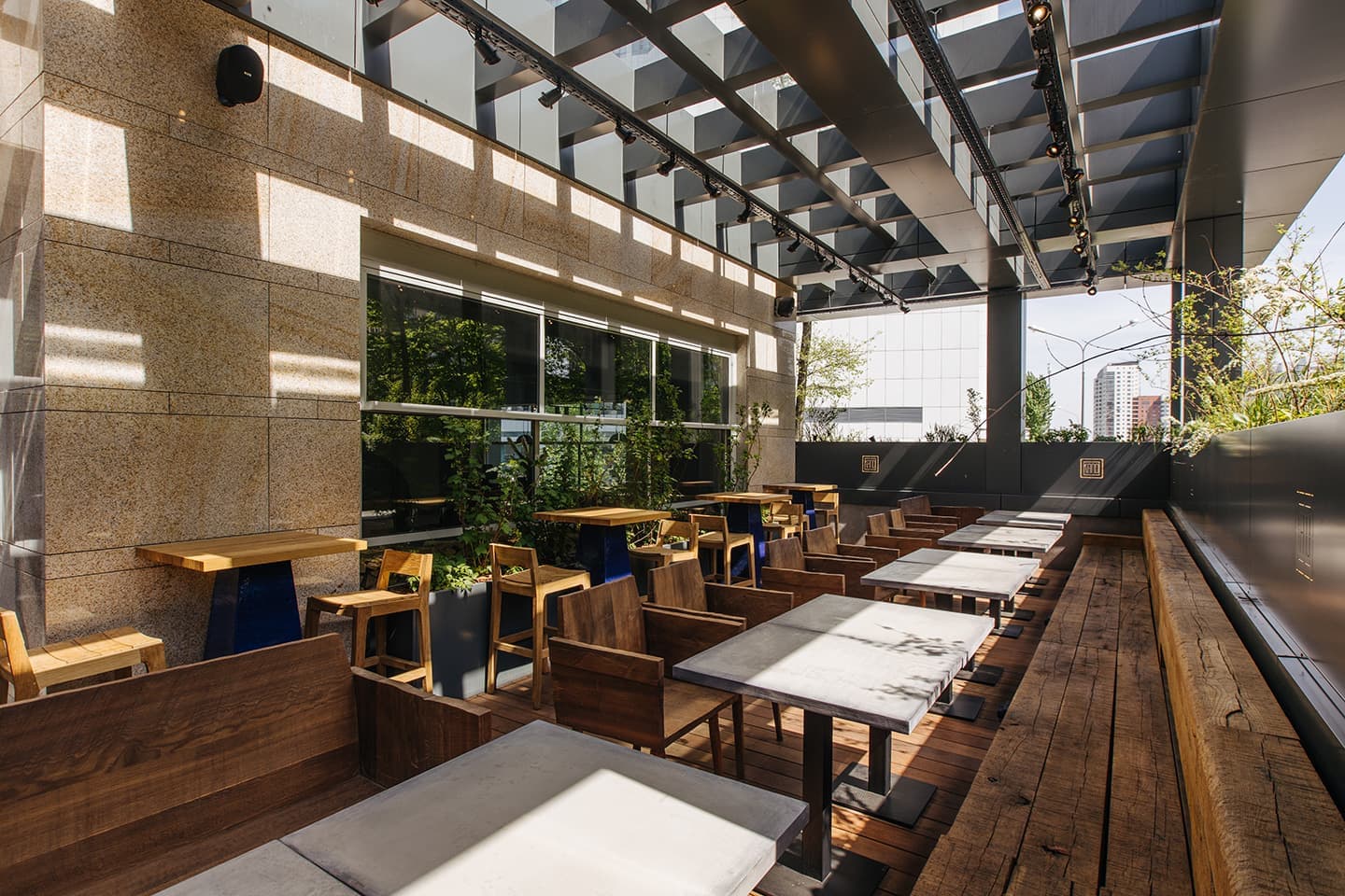 Гармония пяти фактур в интерьере ресторана Kano – проект архитектурного бюро NB Studio