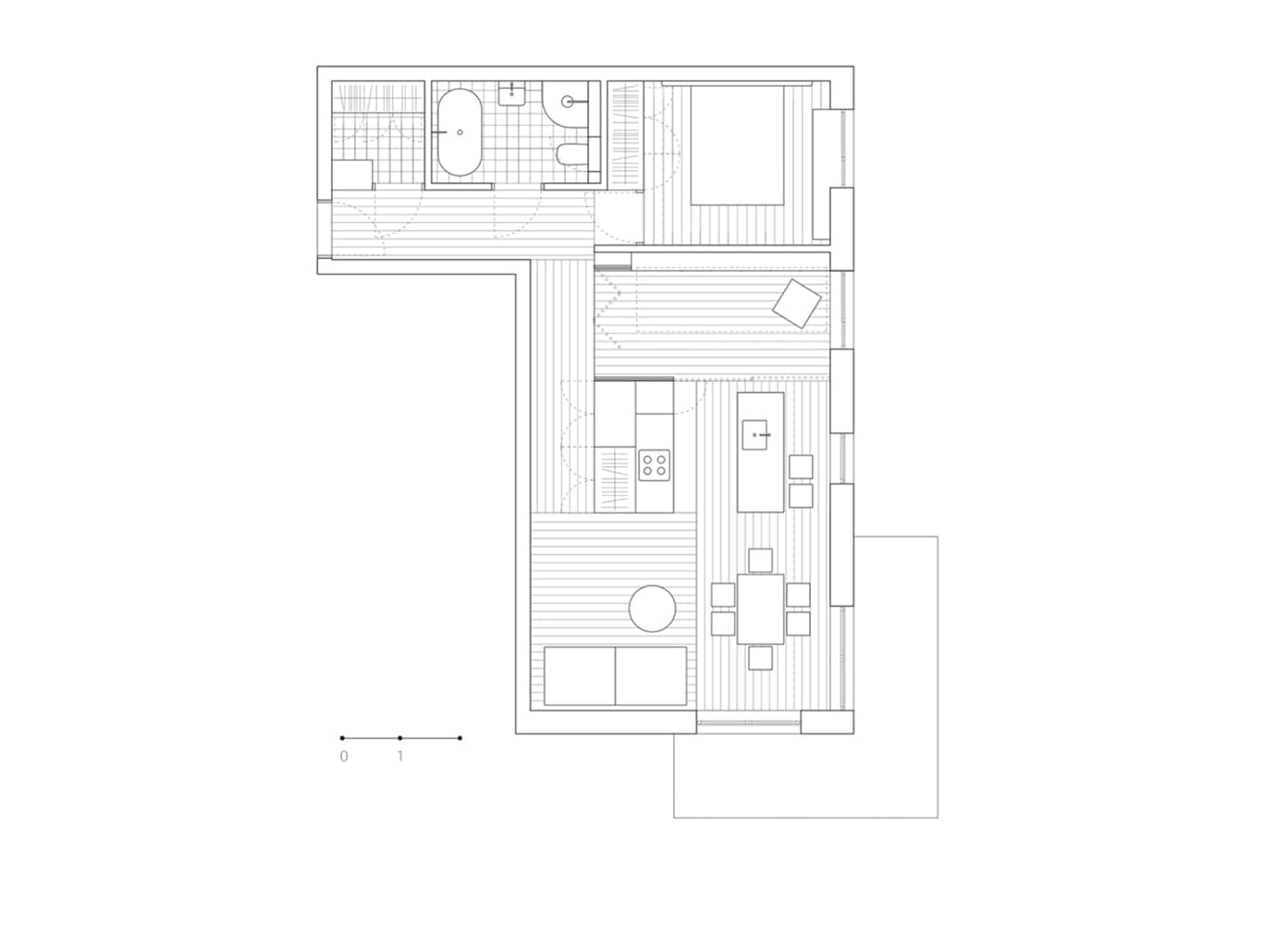 Аскетичный интерьер компактной квартиры в Польше – проект дизайн-бюро ACOS