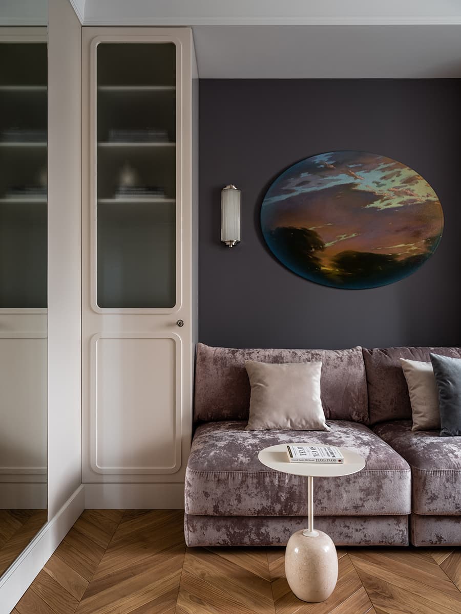 Чувственный интерьер с синими акцентами – проект дизайн-студии BALCON