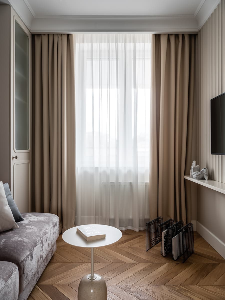 Чувственный интерьер с синими акцентами – проект дизайн-студии BALCON