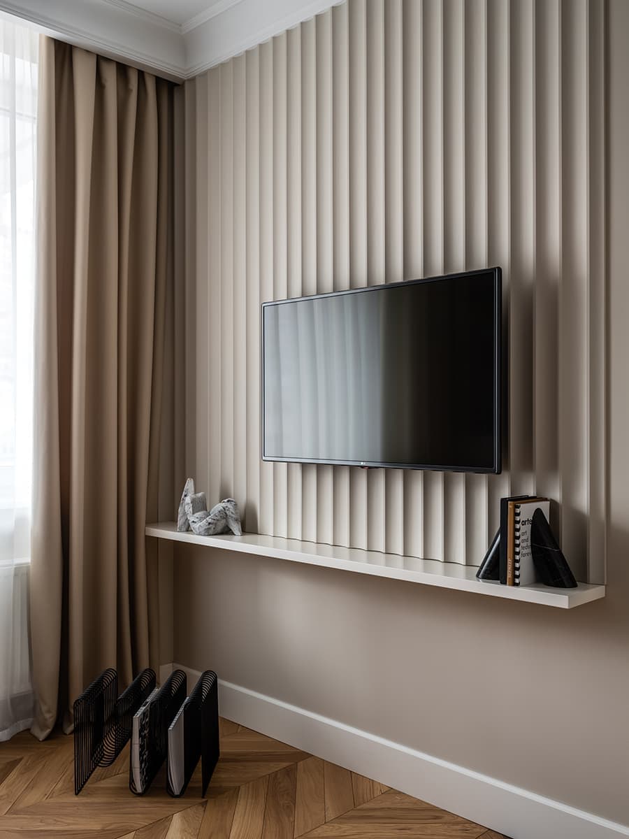 Чувственный интерьер с синими акцентами – проект дизайн-студии BALCON