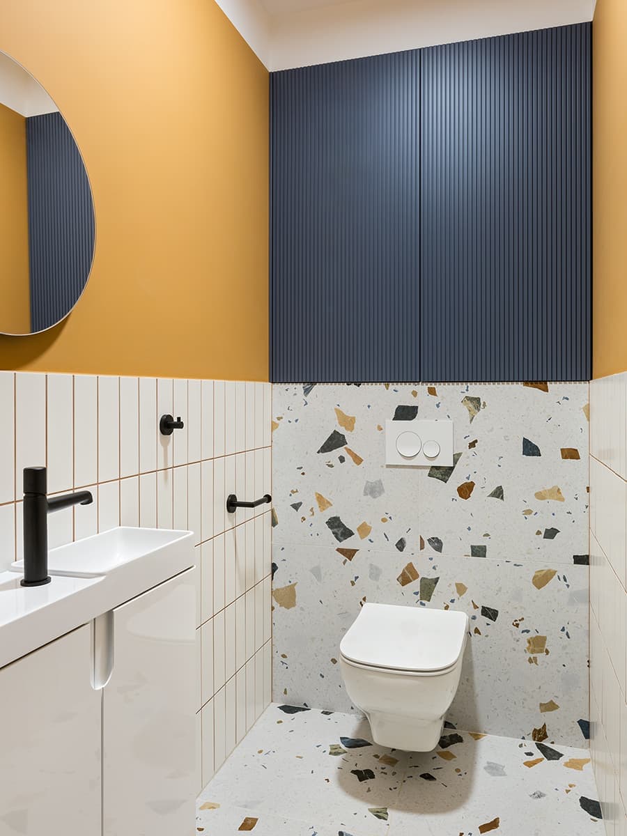 Красочный интерьер с розовой кухней – проект Екатерины Успенской