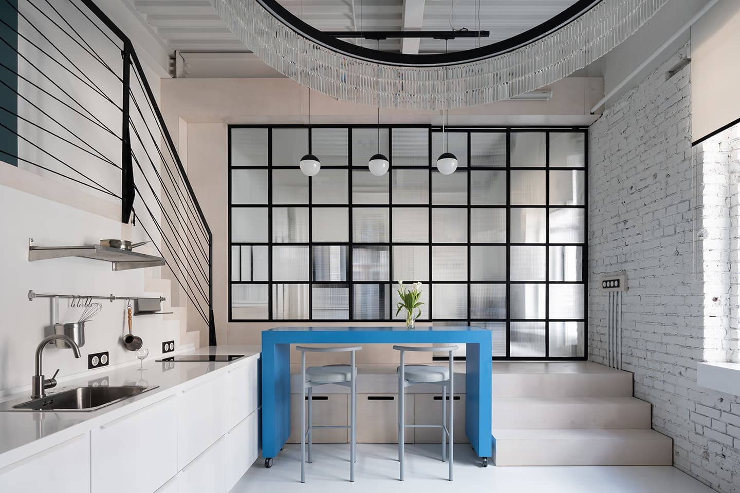 Двухэтажная студия в районе Бауманской – проект дизайн-бюро Nefa Architects