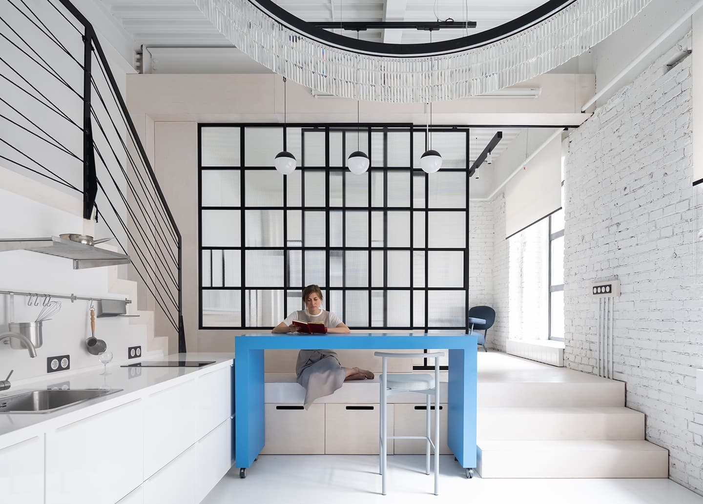 Двухэтажная студия в районе Бауманской – проект дизайн-бюро Nefa Architects