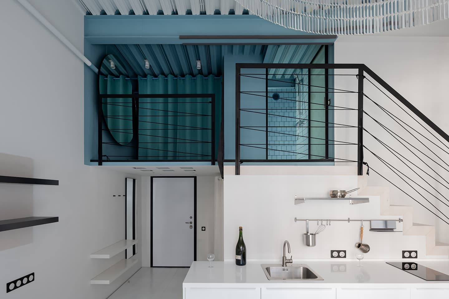 Двухэтажная студия в районе Бауманской – проект дизайн-бюро Nefa Architects