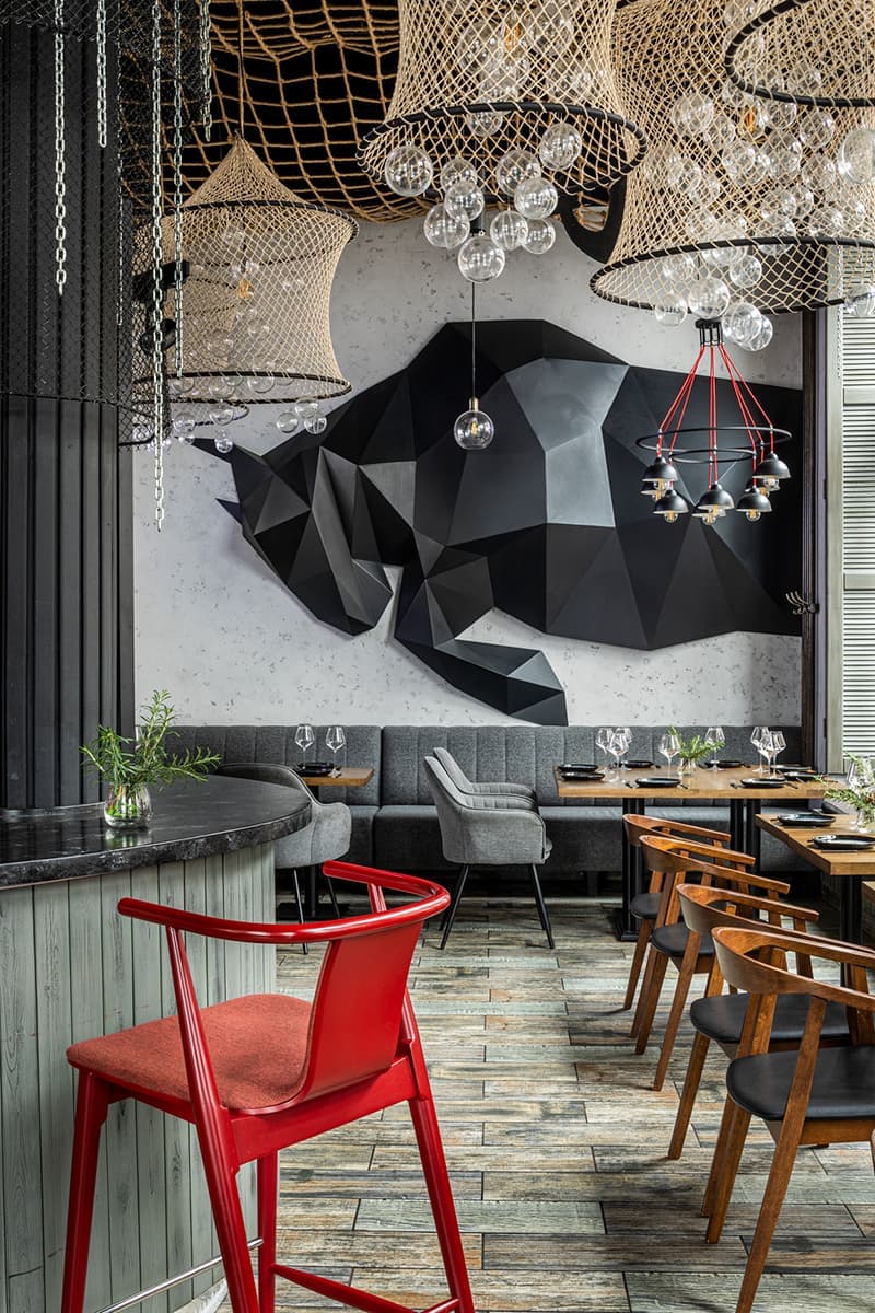 Синтез двух культур в интерьере ресторана «Черное море» – проект студии дизайна Елены Крыловой