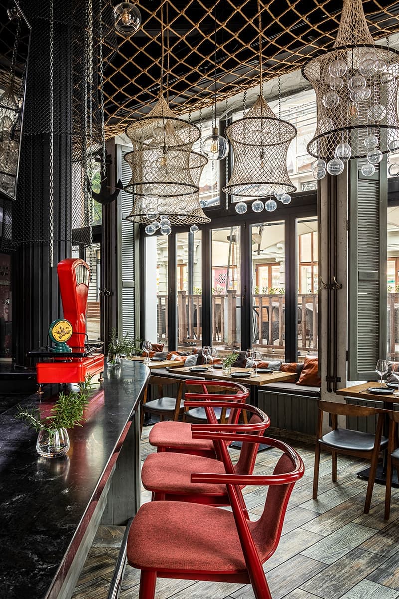 Синтез двух культур в интерьере ресторана «Черное море» – проект студии дизайна Елены Крыловой