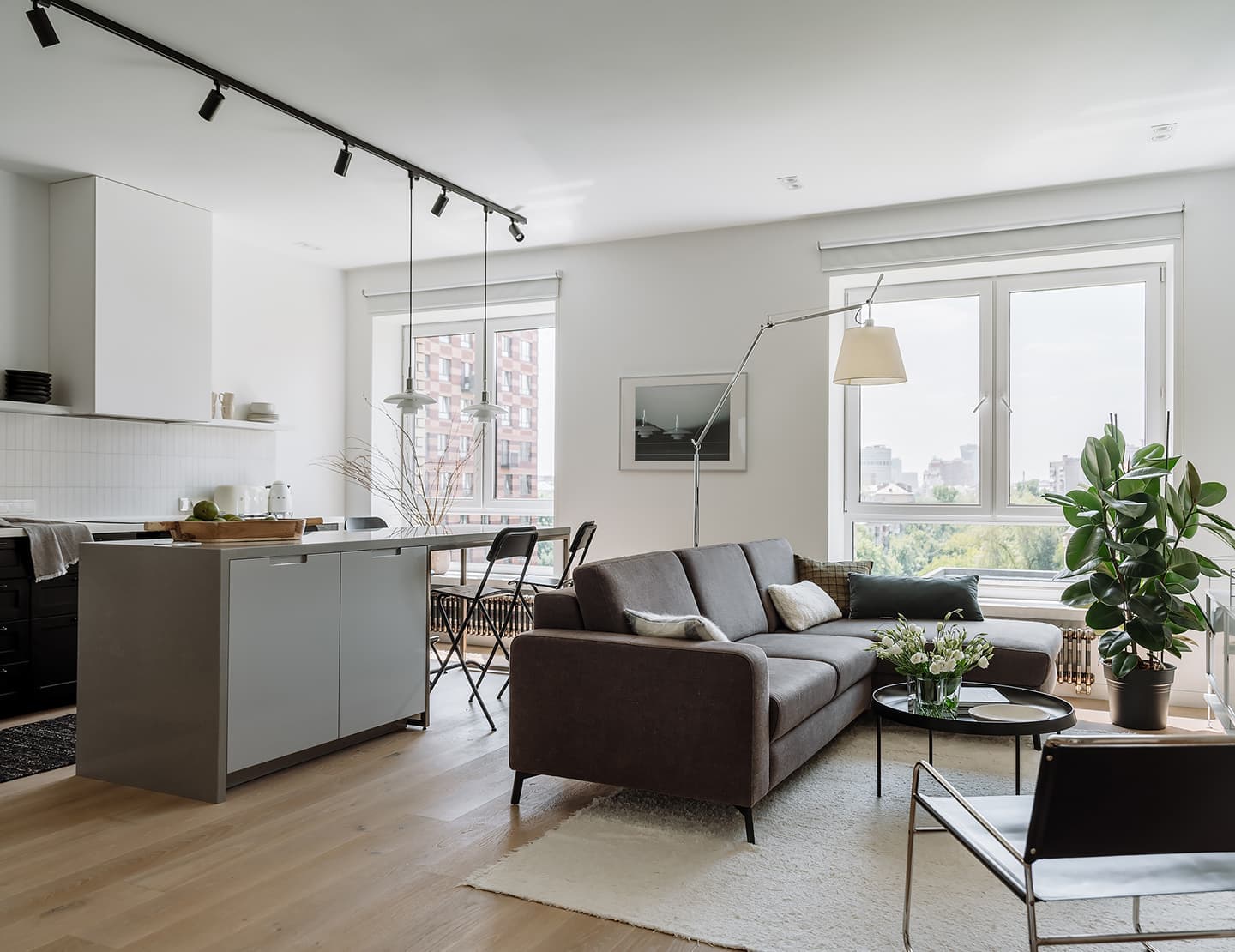 Монохромная квартира со скандинавским настроением – проект студии Style By Sorensen