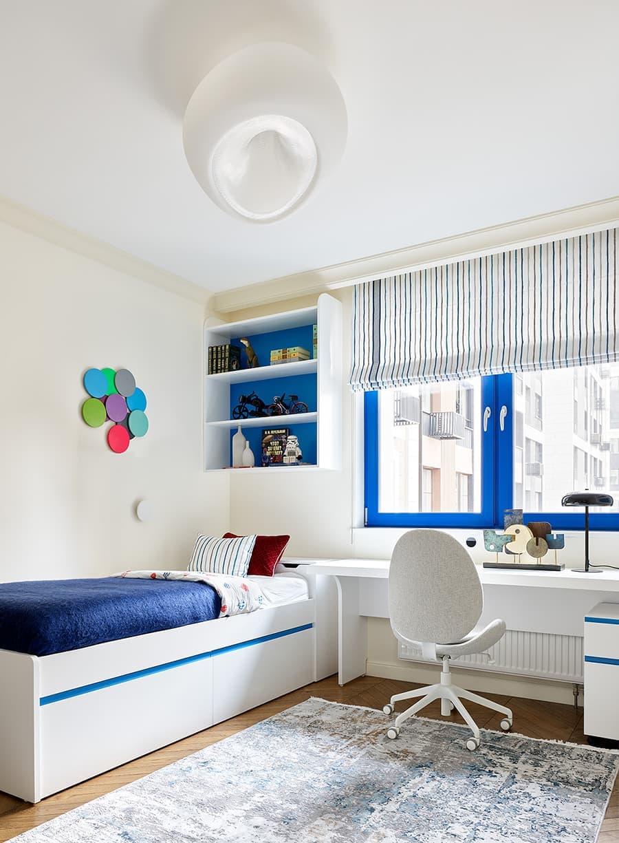 «Морская» квартира для семьи с детьми – проект Екатерины Владимировой