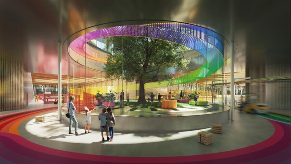 Завод The Plus по проекту Bjarke Ingels Group. Рендеры: Lucian R