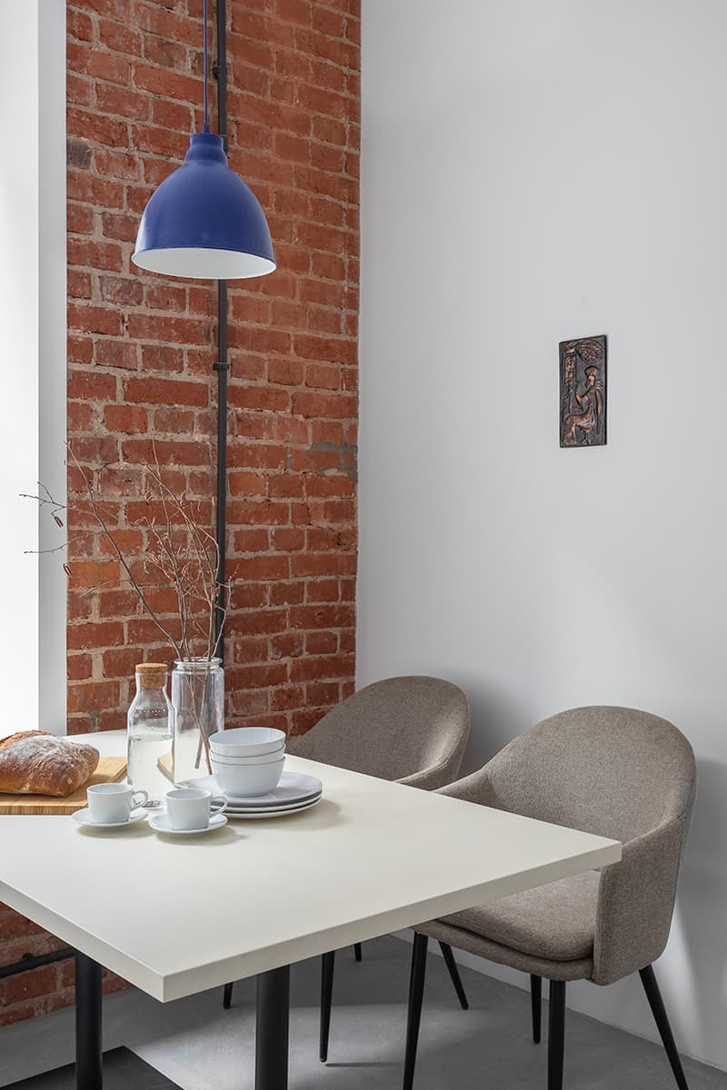 Уютный интерьер с элементами гжельской росписи – проект Сони Черных