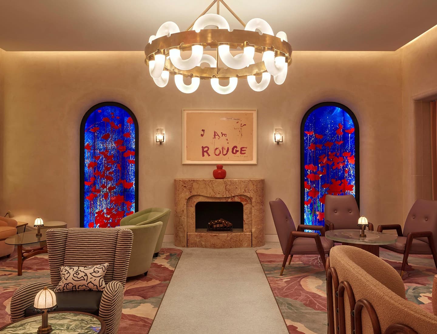 Драматичный интерьер для бара The Red Room – проект Bryan O’Sullivan Studio