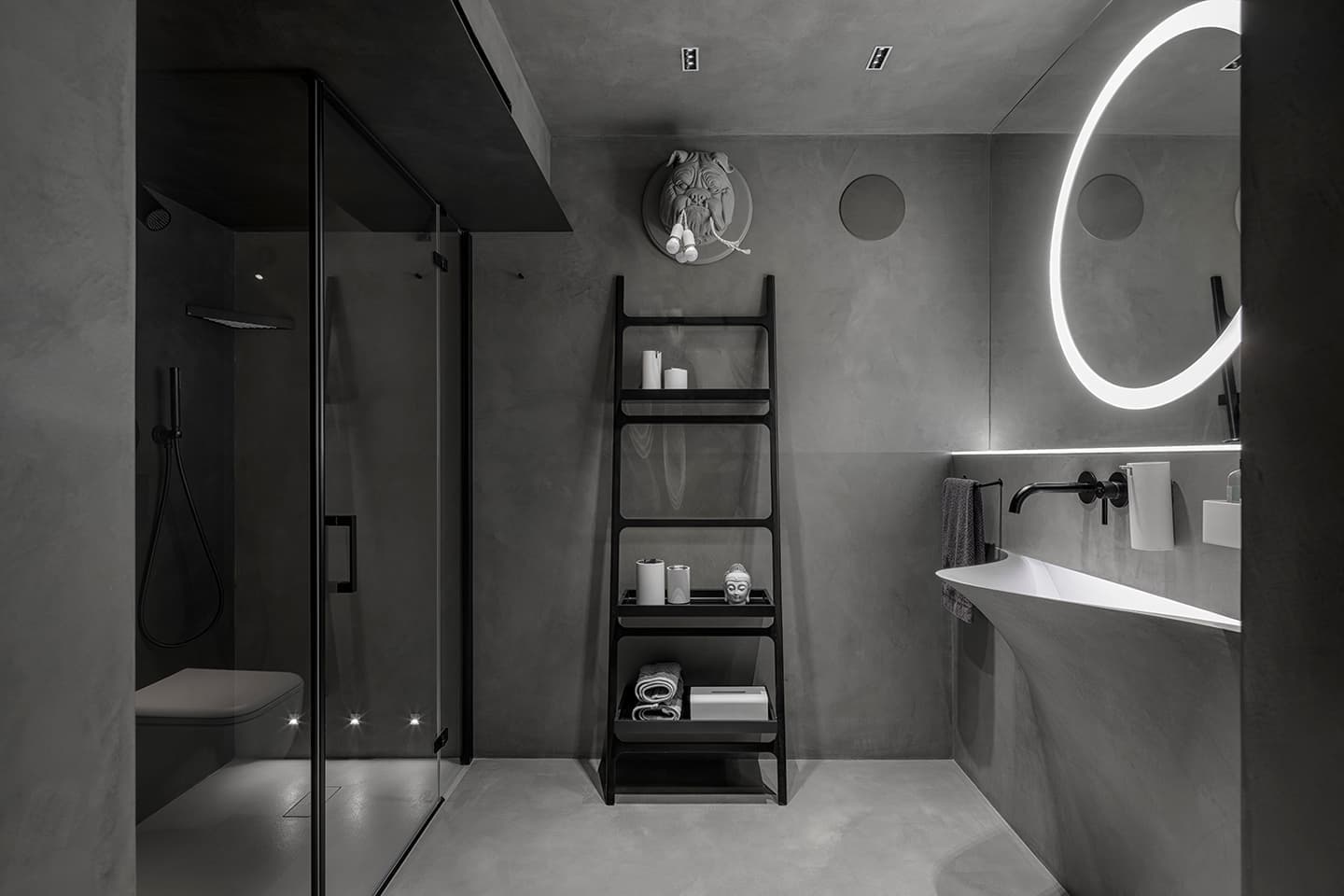 Квартира с просторной гостиной и комнатой для йоги – проект Bureau O.S.A. Design