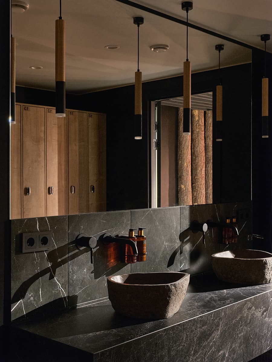 Стильное оформление петербуржского банного комплекса – проект Дмитрия Кружалина