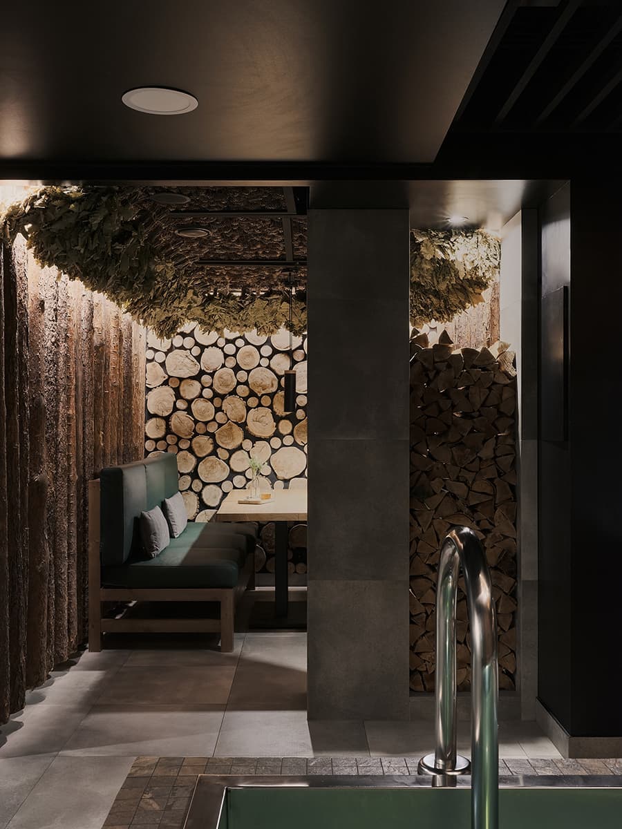 Стильное оформление петербуржского банного комплекса – проект Дмитрия Кружалина