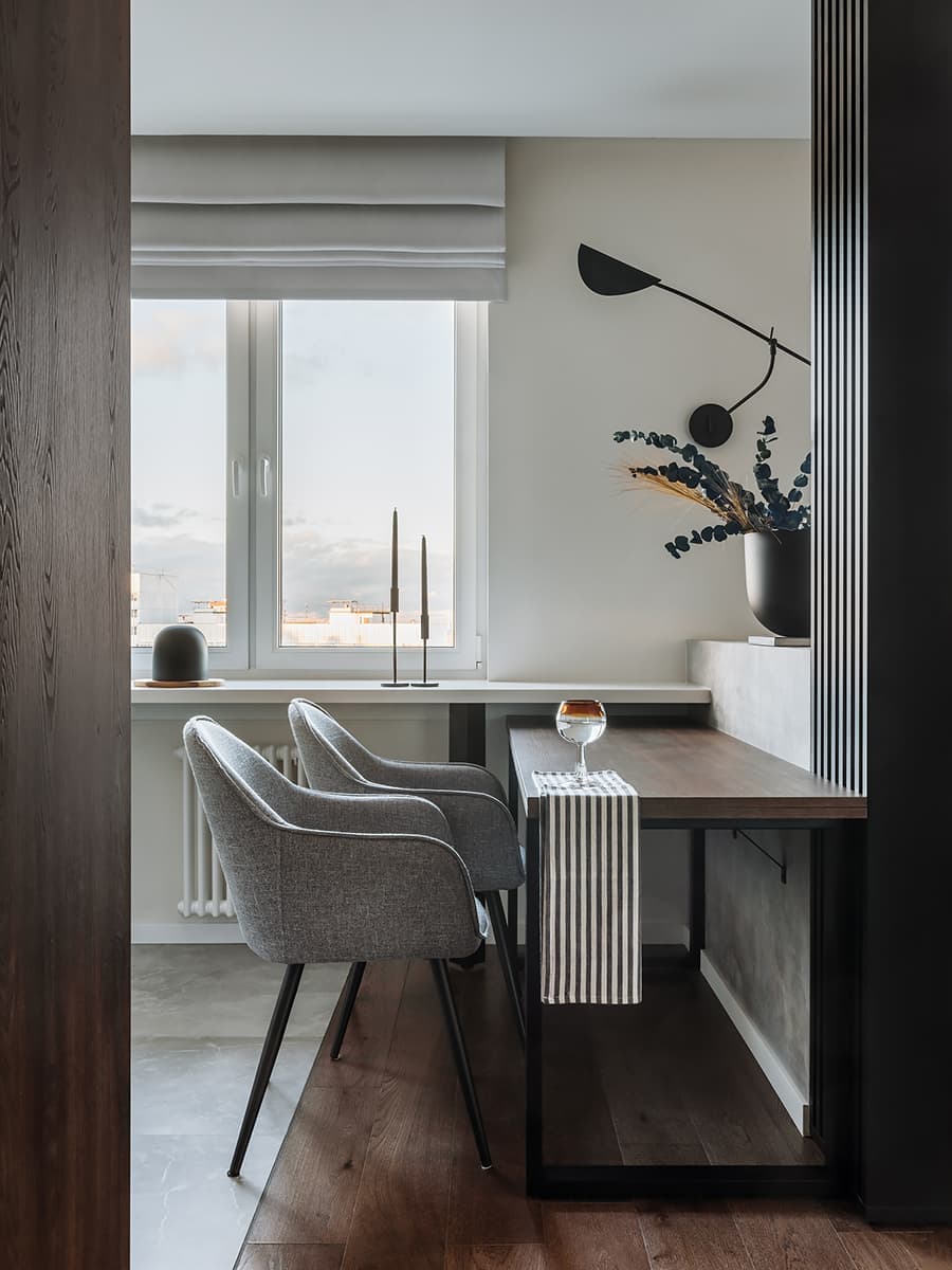 Свежий интерьер квартиры в технике колор-блок — проект Ольги Клименок