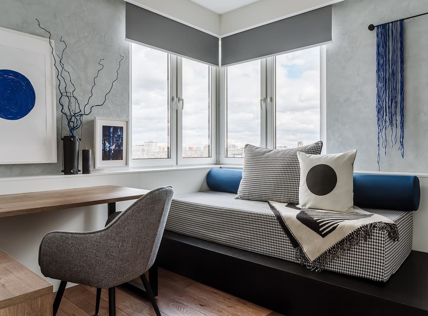 Свежий интерьер квартиры в технике колор-блок — проект Ольги Клименок