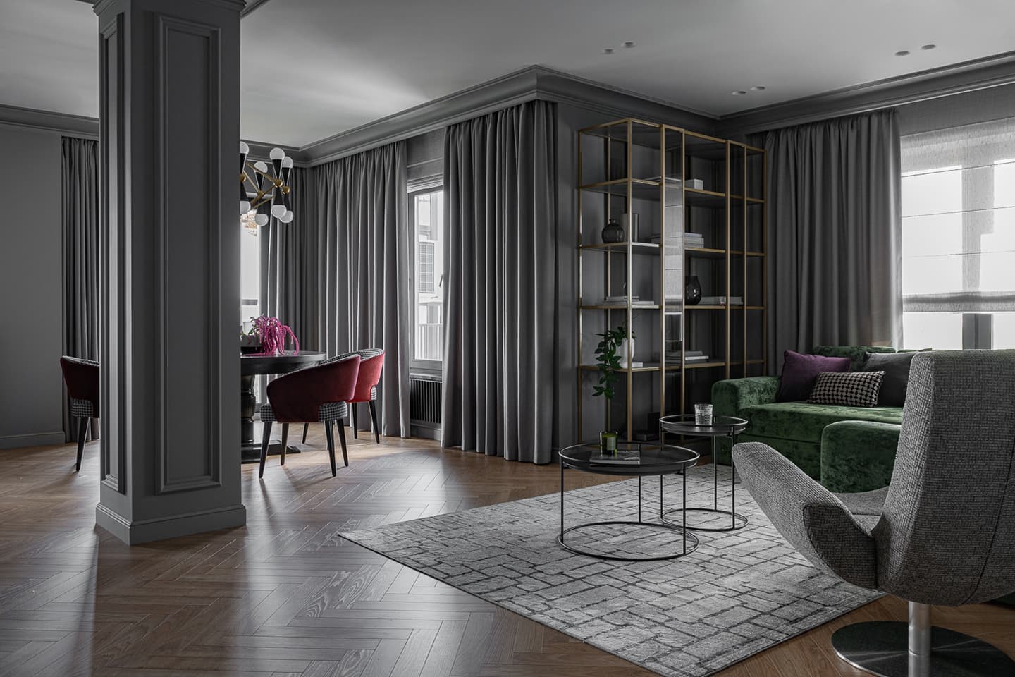 Обволакивающий интерьер квартиры в Челябинске – проект Юлии Сафоновой