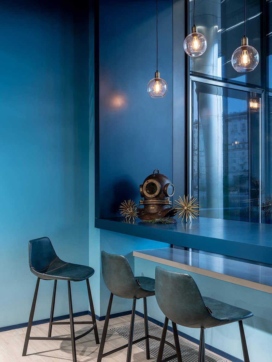 Интерьер ресторана в морской тематике – проект Elena Krylova Studio