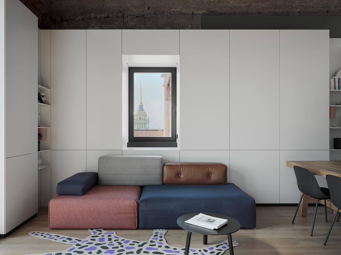 Квартира на верхнем этаже исторического дома в Петербурге – проект DA Bureau