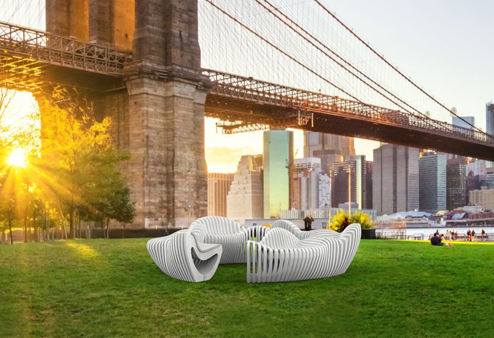 NYCxDesign 2022. Инсталляция Spiral of Life в Даунтауне Бруклина. Кики Чудикова. Фото: Kickie Chudikova; NYCxDesign