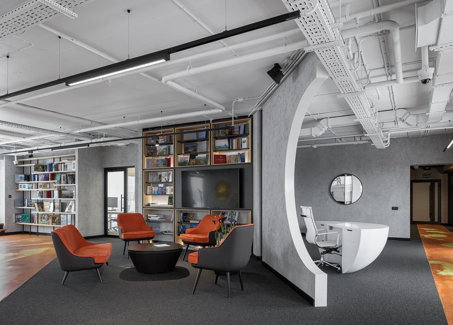 Интерьер интерактивной галереи с VR-пространством – проект ABD architects