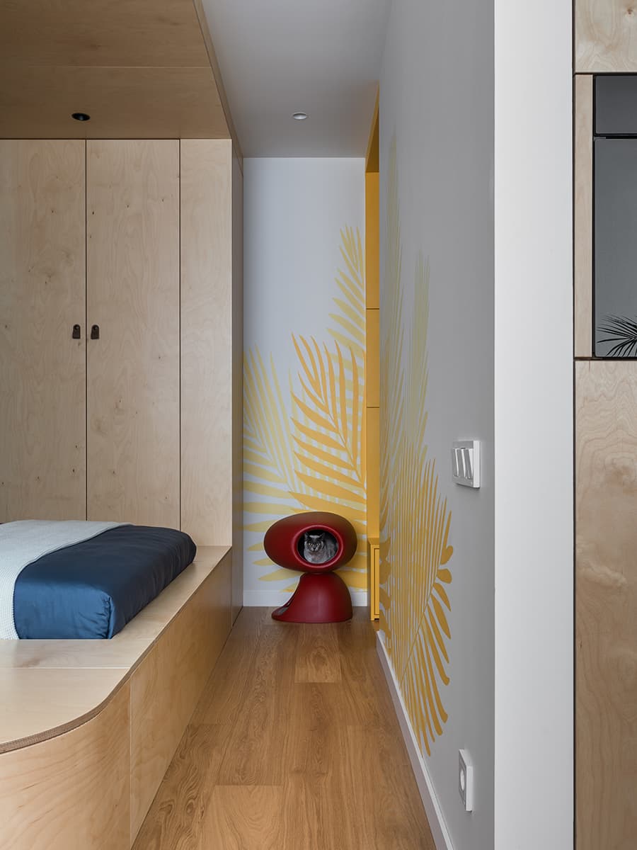 Нетривиальный интерьер студии с растительными мотивами – проект Kononov Studio