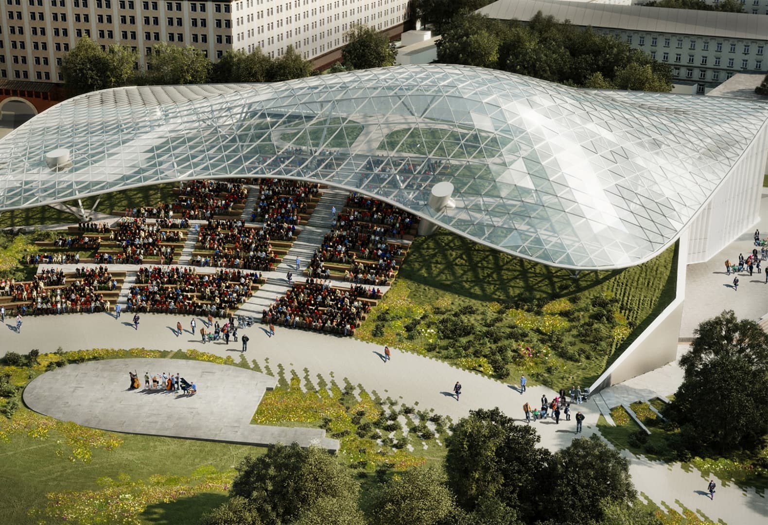 Парк «Зарядье», Diller Scofidio + Renfro, Hargreaves Associates, Citymakers. Фото: Архсовет Москвы; Алексей Народицкий