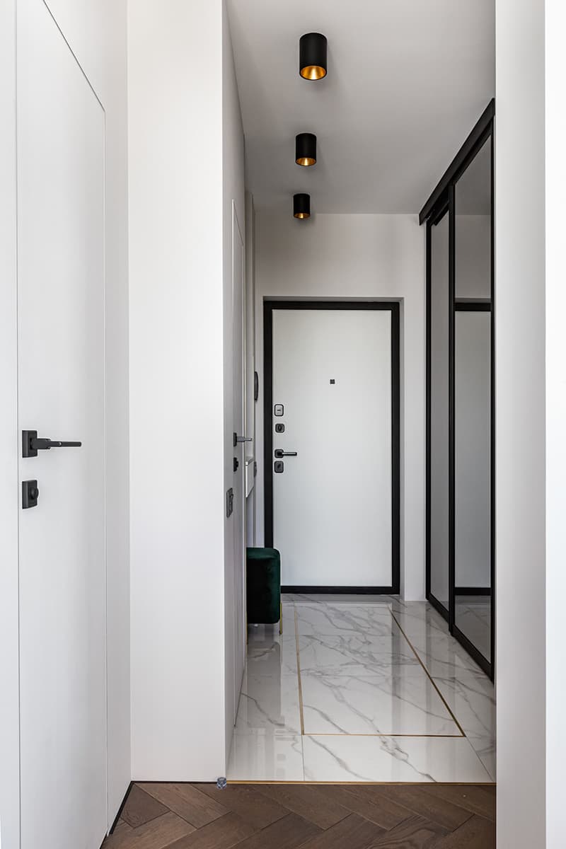 Элегантный интерьер петербургской квартиры с живыми растениями — проект Татьяны Шориной