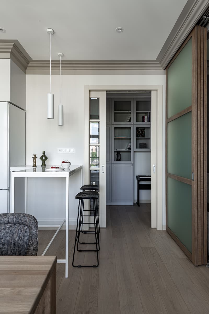 Гармоничный микс разных стилей и характеров в интерьере семейной квартиры – проект Татьяны Безверхой