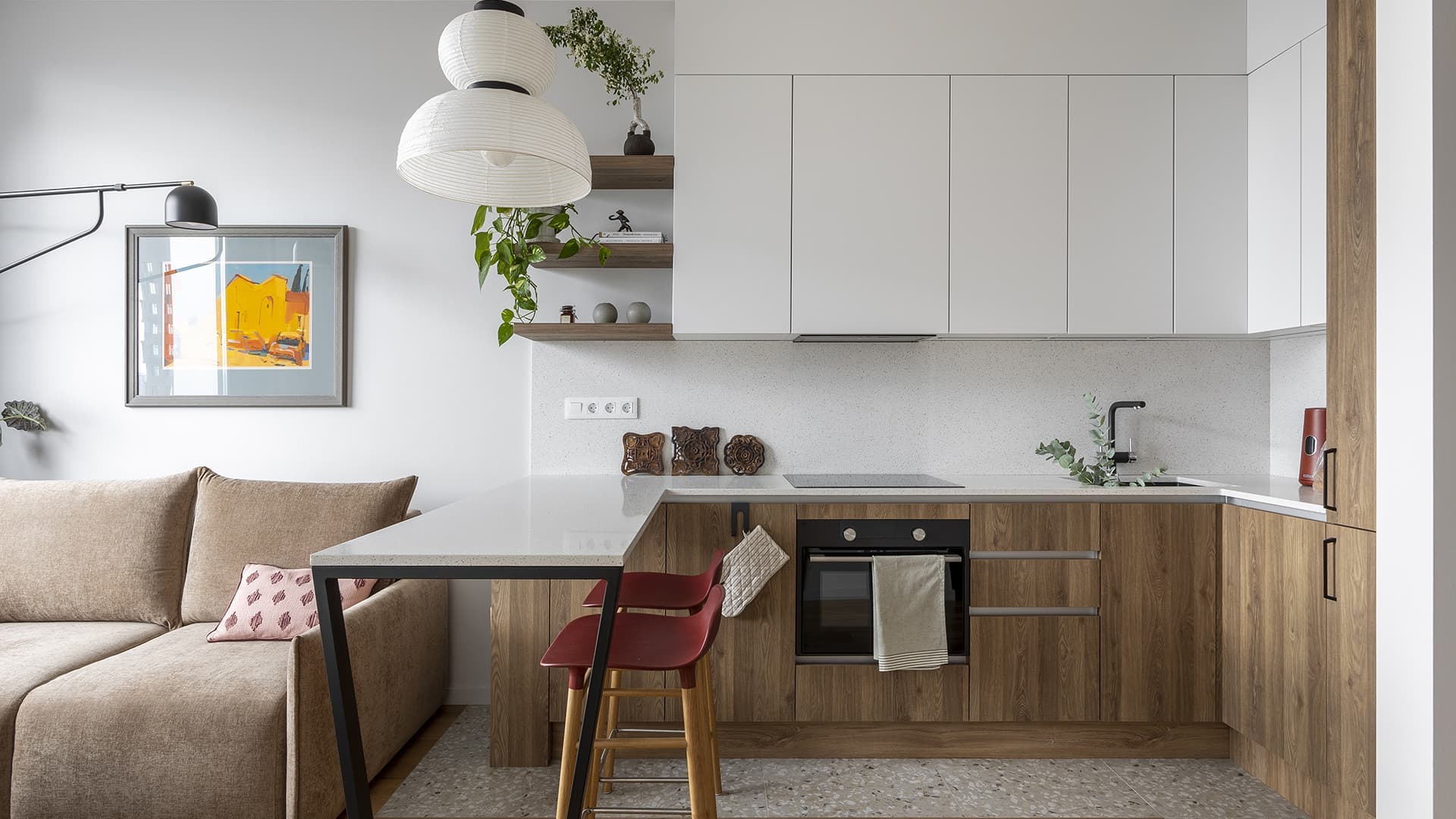 Интерьер небольшой квартиры для сдачи в аренду – проект K+K Interiors Интерьер небольшой квартиры для сдачи в аренду – проект K+K Interiors