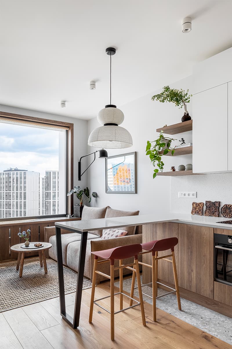 Интерьер небольшой квартиры для сдачи в аренду – проект K+K Interiors